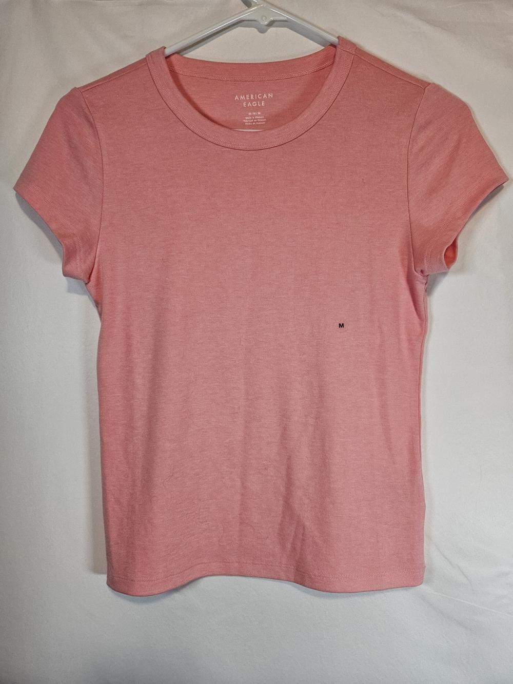 American Eagle Outfitters Pink Crewneck Short Sleeve Tee